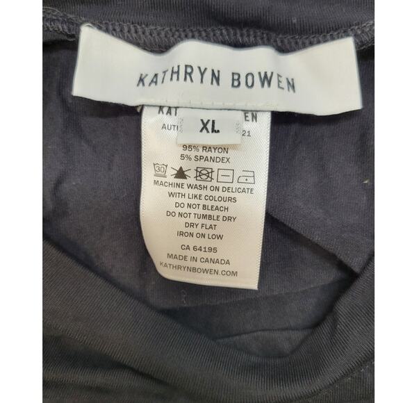 KATHRYN BOWEN Twisted Cutout T-shirt Size XL - Picture 5 of 12